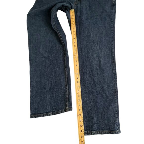 Duluth Trading Co Mens Dark Wash Relaxed Fit Flex Weekender Jeans 40 X 31 - Picture 5 of 8